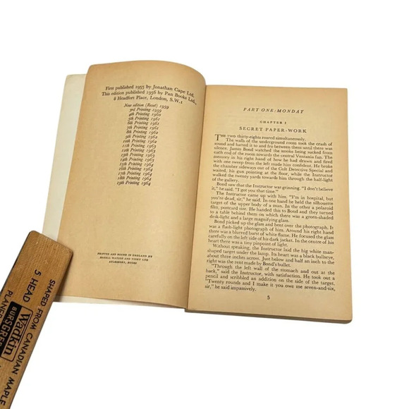 Ian Fleming James Bond 4 Book PB PAN Goldfinger Thunderball Diamonds More 1960s - Picture 5 of 16